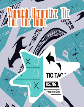 Tic tac toe decorative game